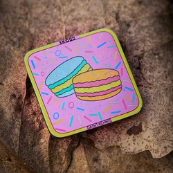 Mini parche cuadrado táctico esqueleto Hamburgo aleación titanio ropa
