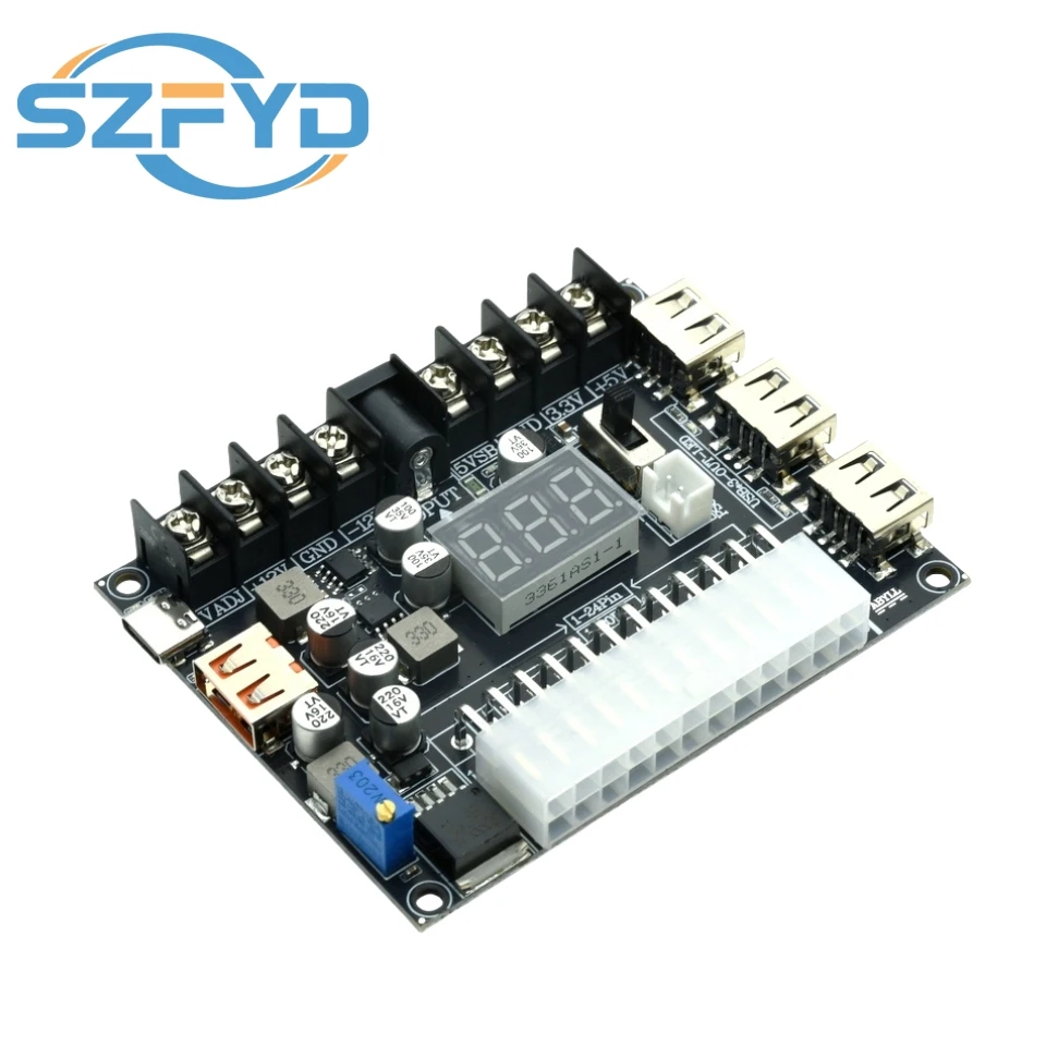 Adaptador de corriente ATX con voltaje ajustable y display rojo - imagen 5