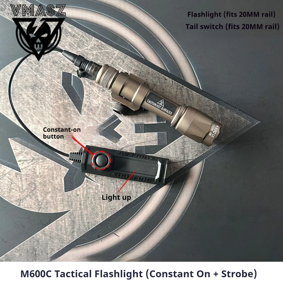 Element Surefire M600B M600C Luz táctica para pistola, linterna para Rifle, luz de reconocimiento de pistola, linterna de caza, Picatinny Ra - imagen 4