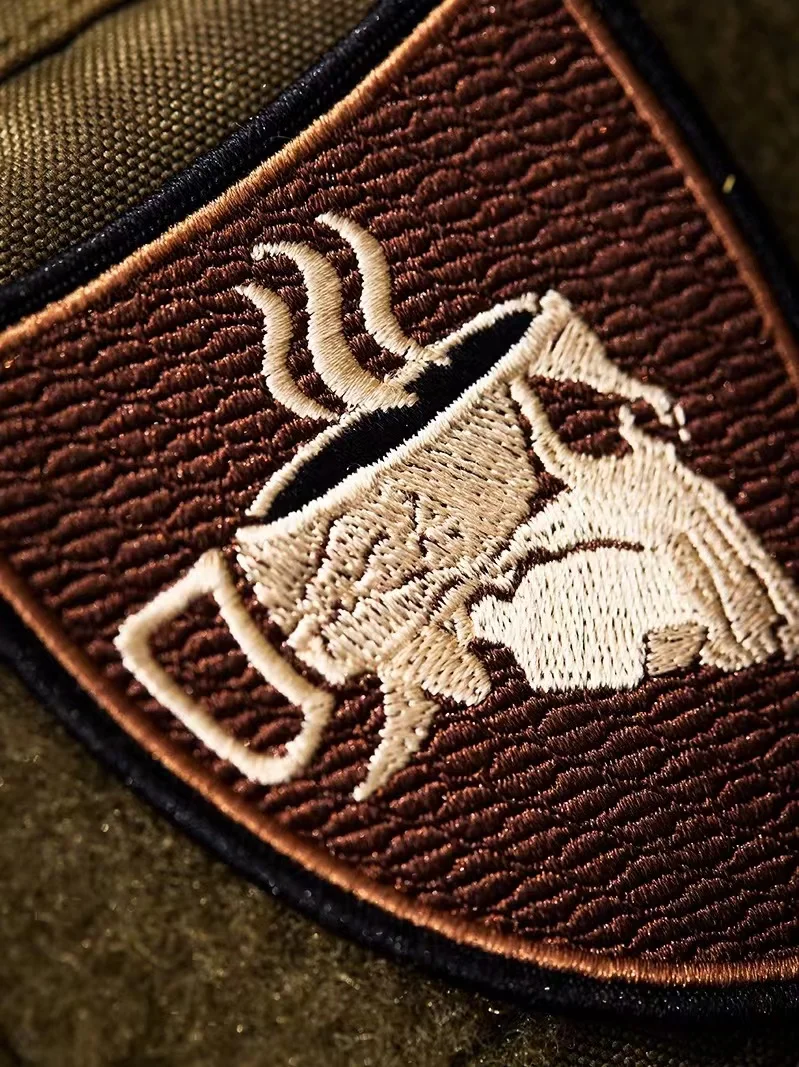 Parches de gancho y bucle bordados de Espresso americano MK2, insignia de moral de café con calavera, pegatina decorativa para mochila táctica - imagen 2