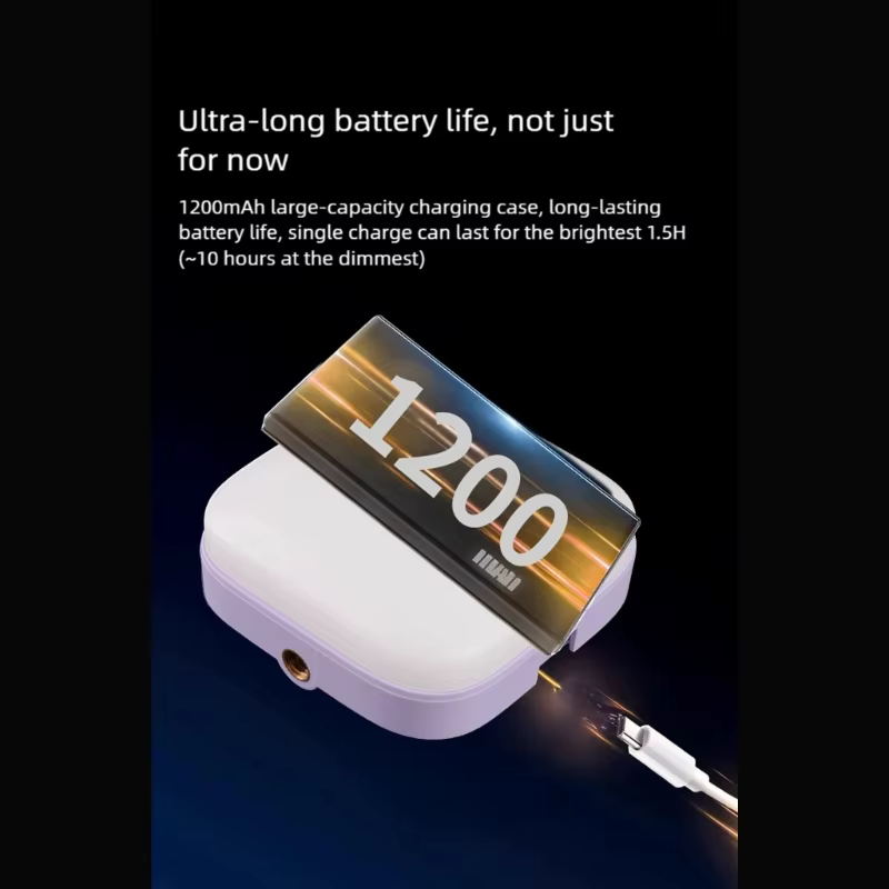 Luz LED de vídeo recargable para móvil con ángulo flexible