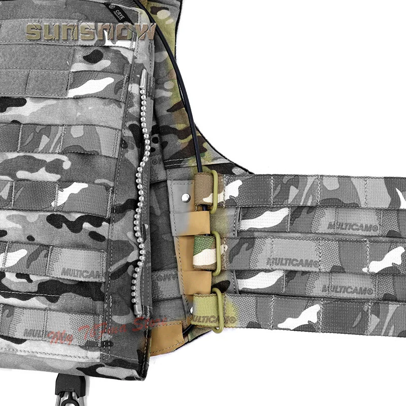 Hombrera para chaleco táctico, hebilla de liberación rápida y cuerda de alambre de desmontaje rápido para portador de placa CP AVS, accesorios modificados - imagen 5