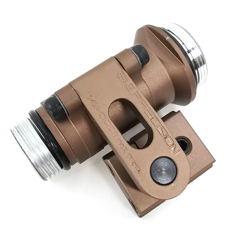 Soporte de casco táctico CNC SS MAX para linterna M300 M600 SF, Base de montaje de luz de explorador compatible con casco de OPS-CORE - imagen 2
