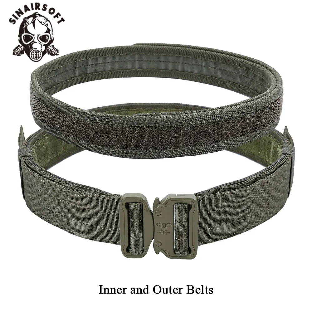 Juego de cinturón táctico de nailon 1000D con doble cinturón 5,56/7,62 bolsa para revistas bolsa de mapas paquete de recuperación para caza al aire libre - imagen 4