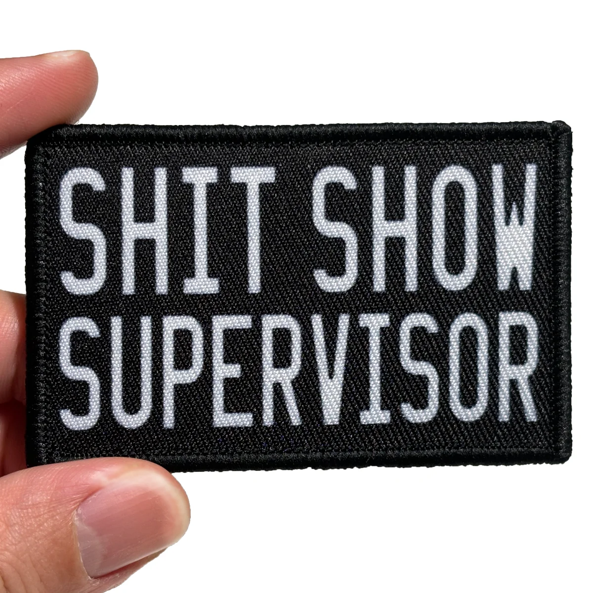 Parche divertido del supervisor de Shit Show, parche moral de 2 "x 3", respaldo de gancho y bucle - imagen 4