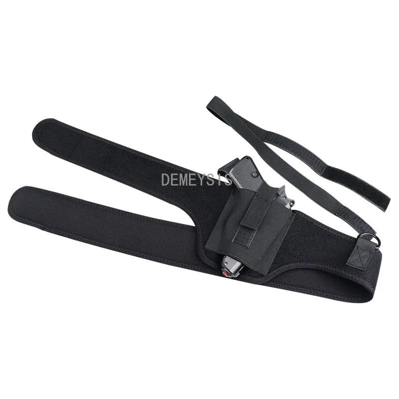 Funda táctica oculta para pistola, funda de transporte para Paintball CS, banda para el vientre, caza, tiro, combate, axila - imagen 3