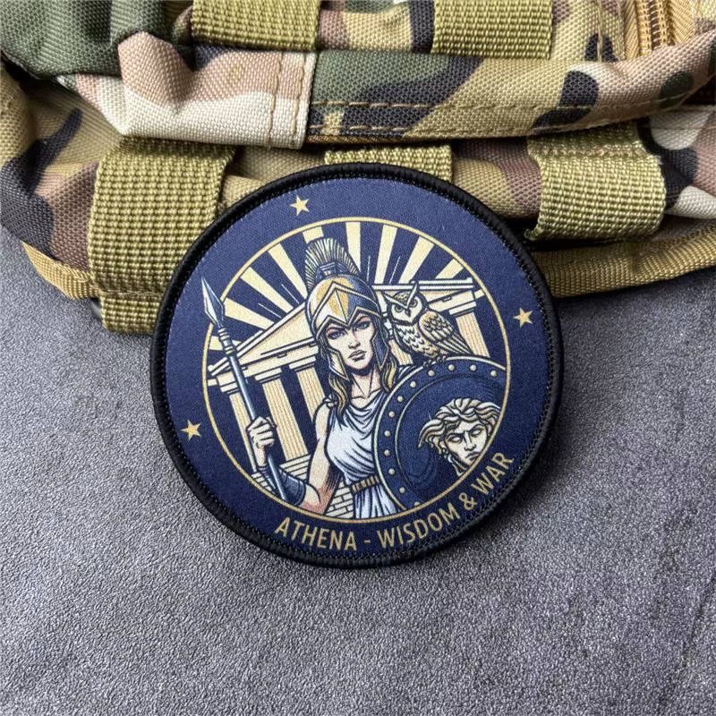 Athena Parche táctico militar con velcro, insignia moral - imagen 5