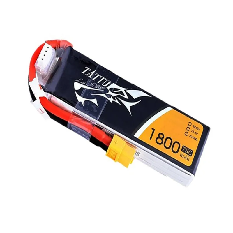 TATTU-batería Lipo 75C 3S de 1800mAh, 11,1 V, para helicóptero RC, Quadcopter, FPV, piezas de Dron de carreras, 11,1 V - imagen 5