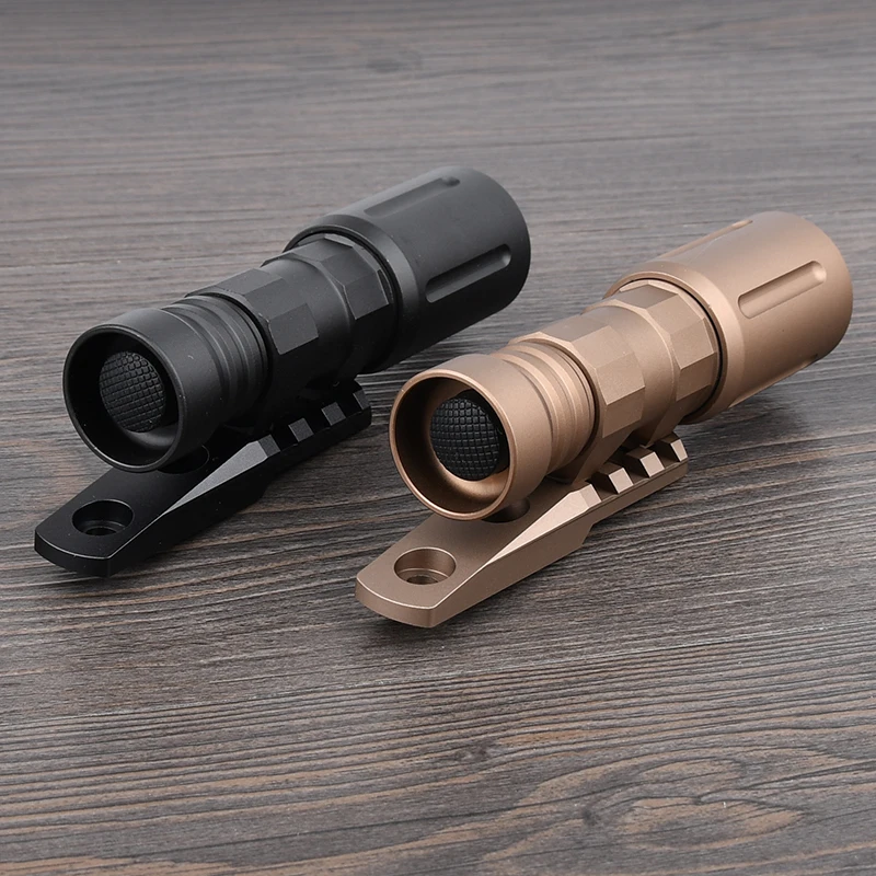 WADSN-montaje para linterna táctica M300 M600 PLHV2, sistema de riel MLOK KEYMOD, Base CNC de Metal, equipo de caza Airsoft, accesorios para juego de guerra - imagen 4