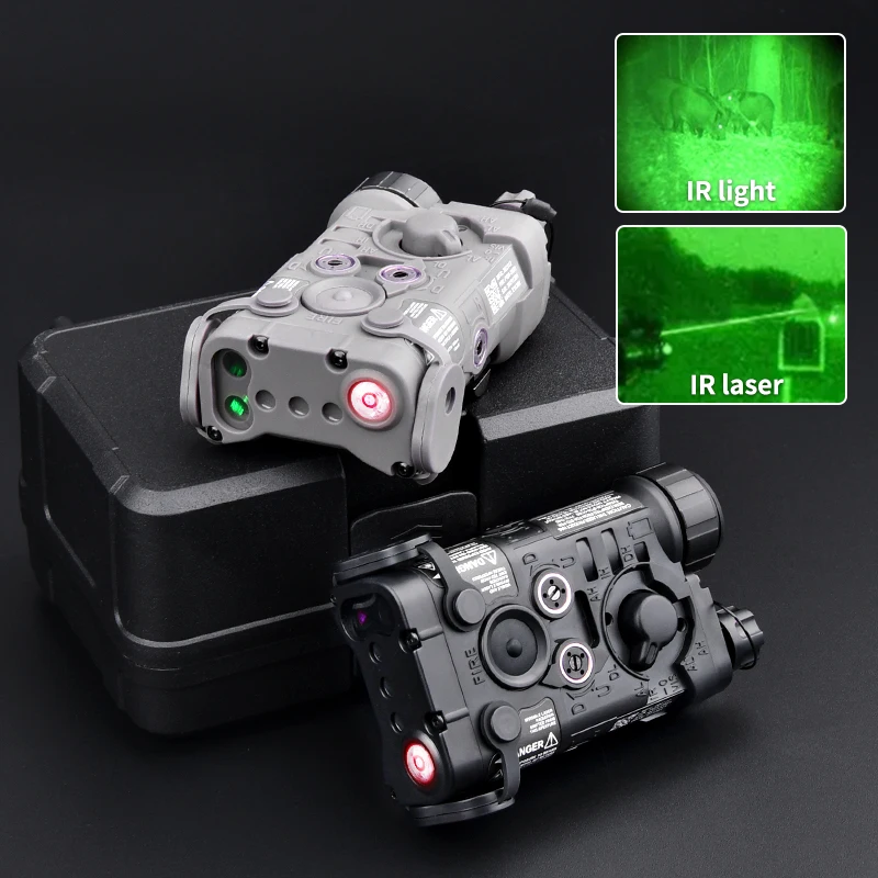 Lámpara táctica para arma de iluminación IR WADSN NGAL, punto rojo y verde, mira láser IR NGAL L3, linterna de caza para riel Picatinny de 20MM - imagen 4