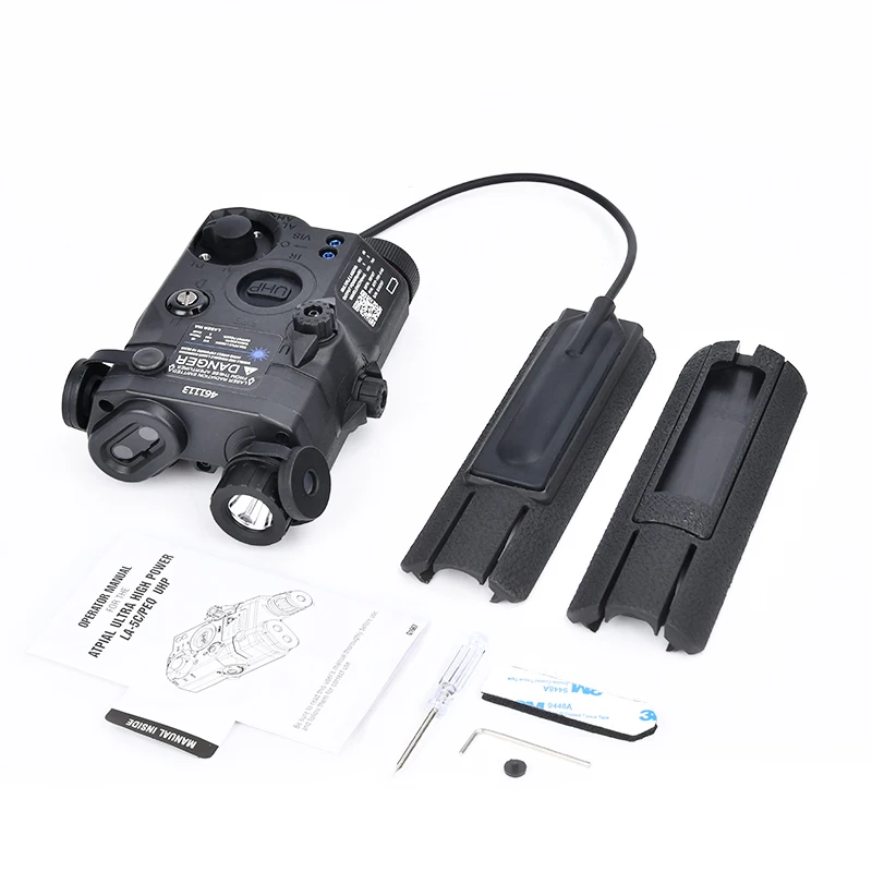 WADSN-luz de relleno IR PEQ15, conjunto de láser rojo, verde y azul, linterna LED blanca estroboscópica, interruptor de caza de PEQ-15, montaje fijo, Riel de 20MM - imagen 5