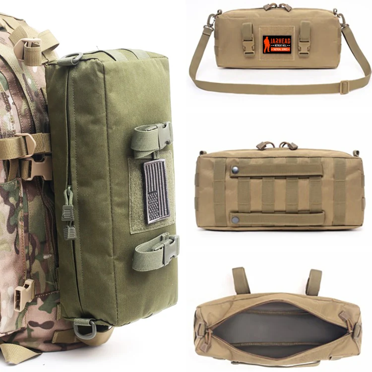 Bolsa táctica Molle para deportes al aire libre, bolsa multiusos de gran capacidad para incrementos, bolsa de viajes cortos para caza y Paintball