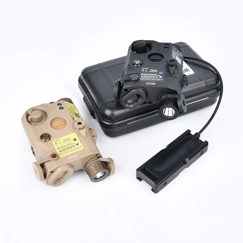 Wadsn-interruptor de presión láser Airsoft PEQ-15, ranura de montaje compatible con riel de 20mm, para caza, PEQ, rojo, verde, azul, punto, luz blanca estroboscópica - imagen 3