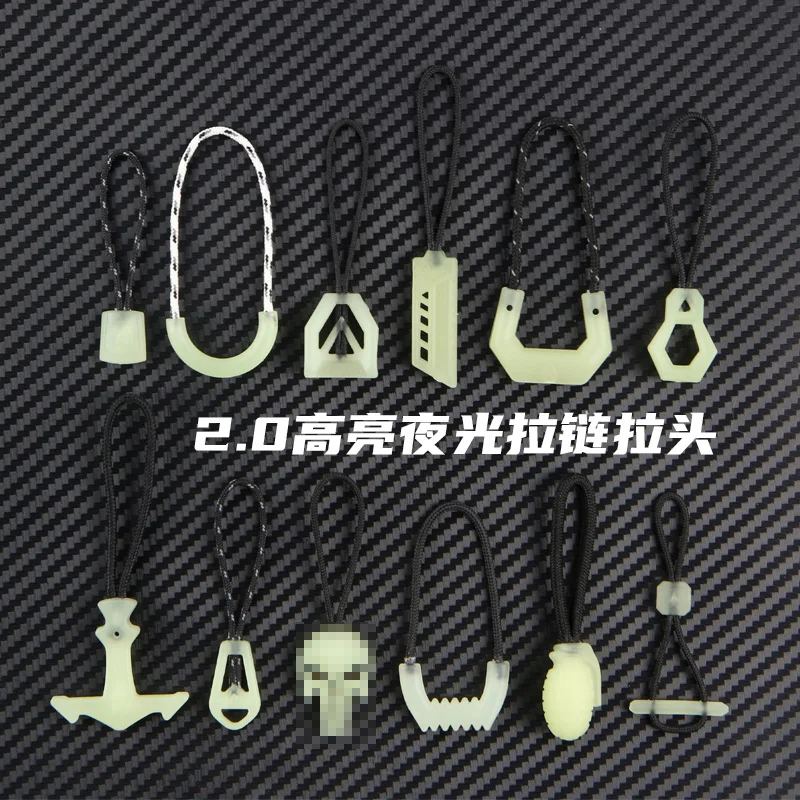 Hebilla de cuerda de tracción luminosa, accesorios tácticos funcionales para mochila, mango de extensión de cable, colgante de cola, ropa para exteriores - imagen 2