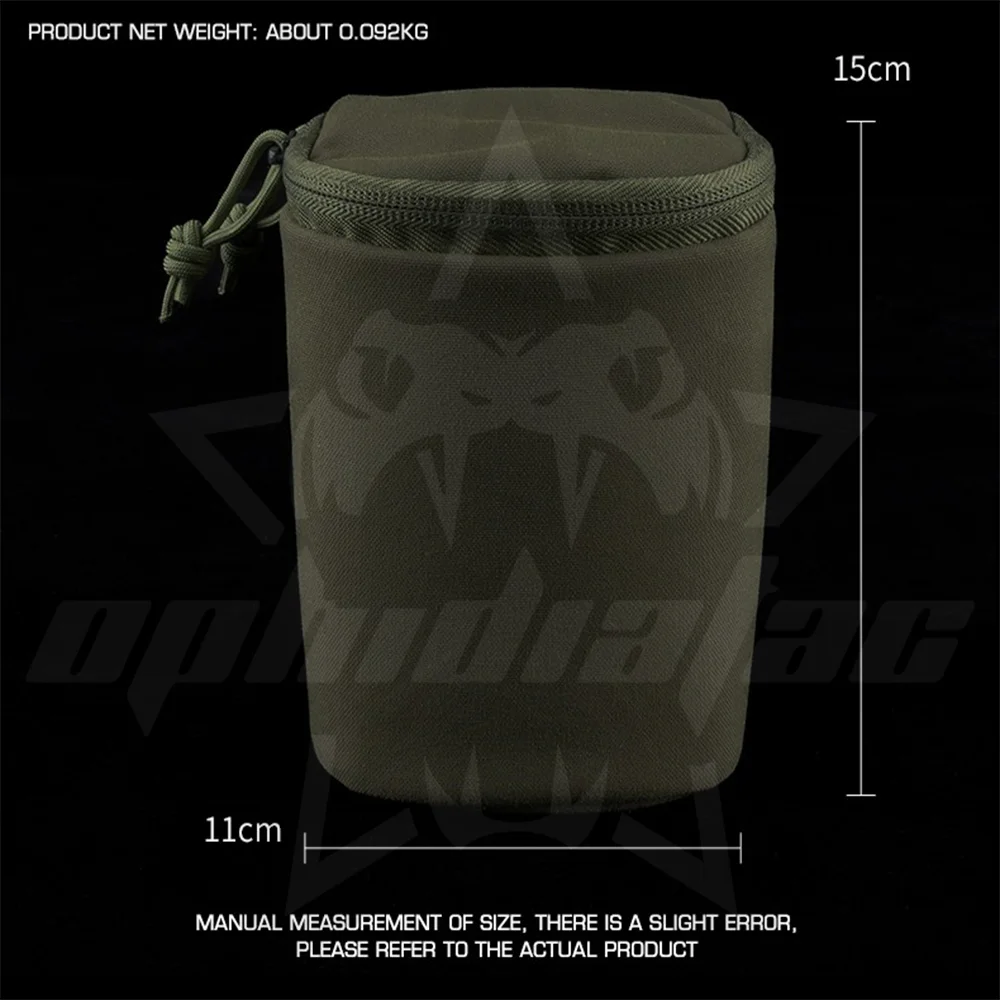 OphidianTac-riñonera de almacenamiento Binocular para visión nocturna, bolsa Molle adecuada para cinturones al aire libre, bolsa gruesa con doble cremallera - imagen 5