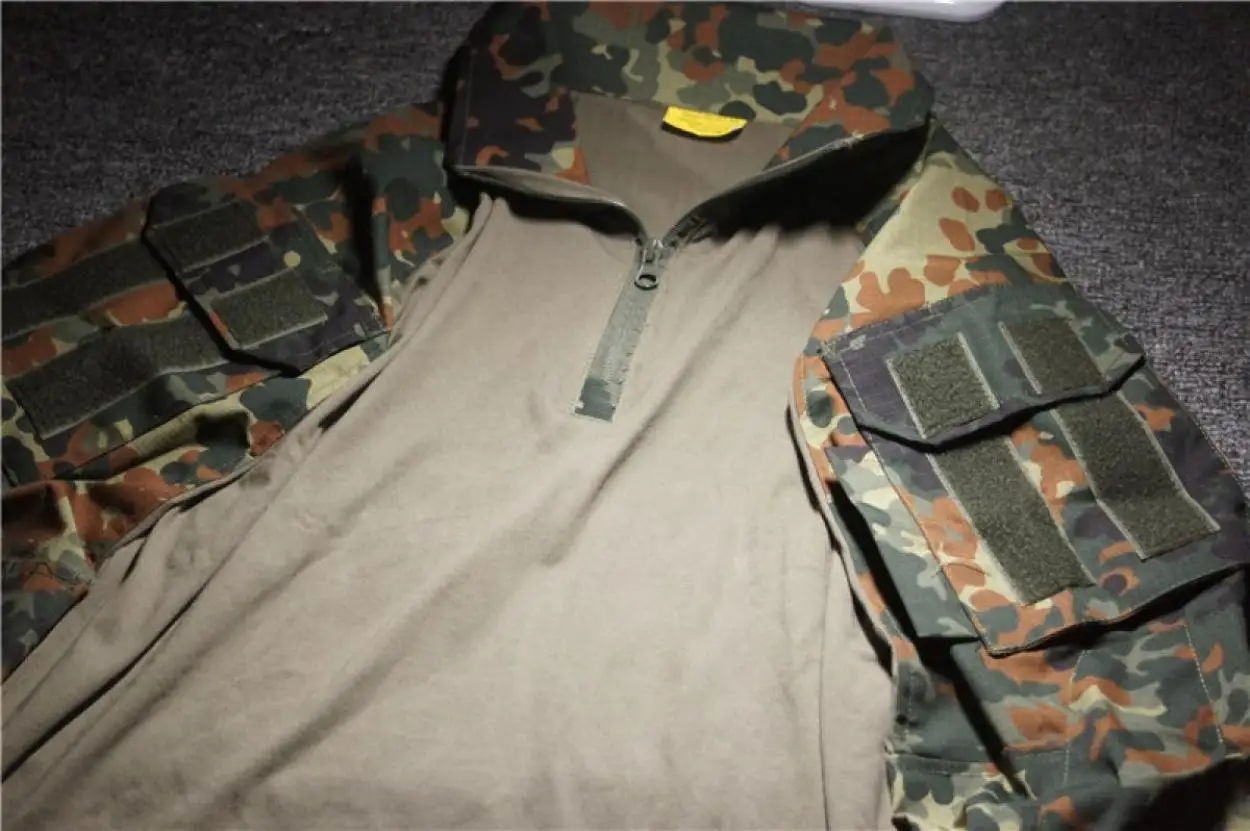 Gen3 Flecktarn G3 traje de rana, Camuflaje manchado de la jungla alemana, uniforme de combate táctico para hombre, equipo de vestido de caza Airsoft BDU - imagen 5