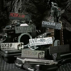 Parche de camuflaje negro de obsidiana, insignia táctica luminosa no válida con código QR VX03 Brindle CIREvx-21 para bolsa de ropa, decoración DIY