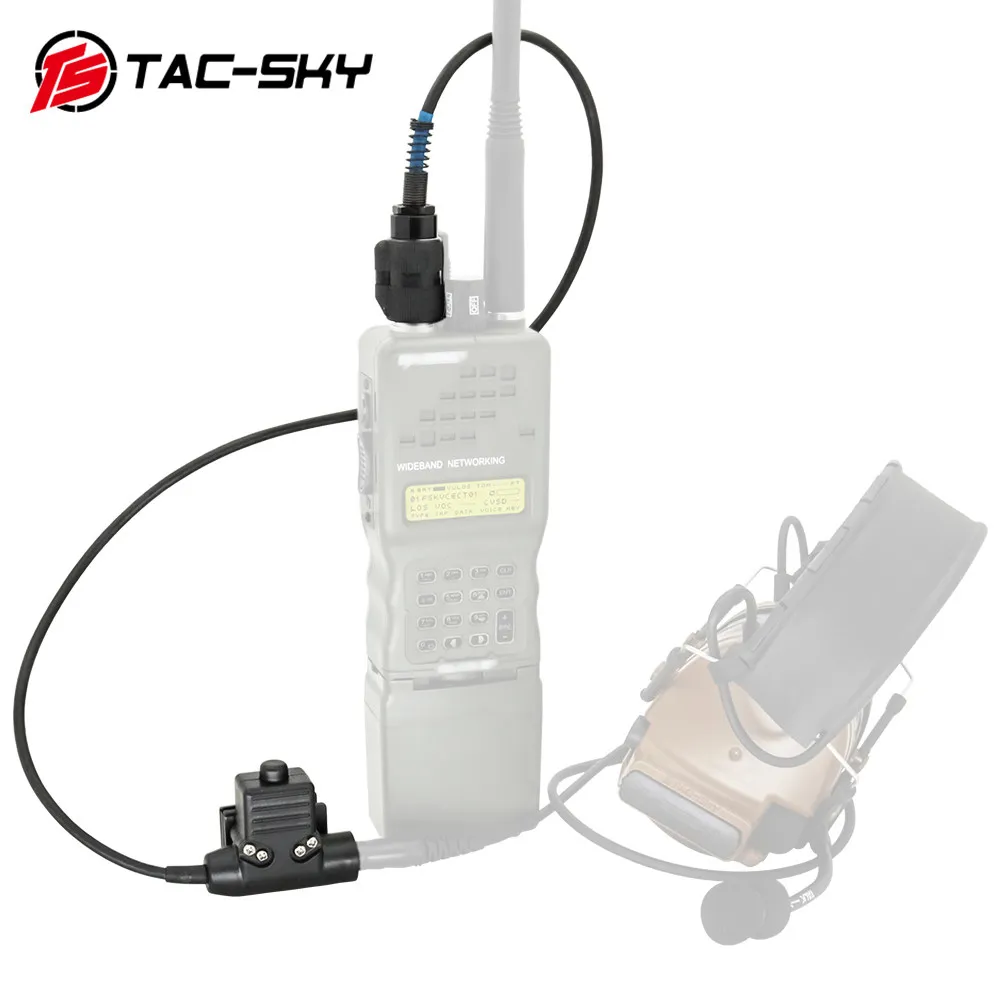 Adaptador PTT táctico para walkie AN/PRC-152 y auriculares Airsoft - imagen 2