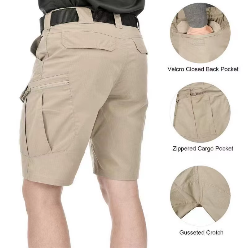 Pantalones cortos cargo hombre impermeables verano senderismo pesca - imagen 4