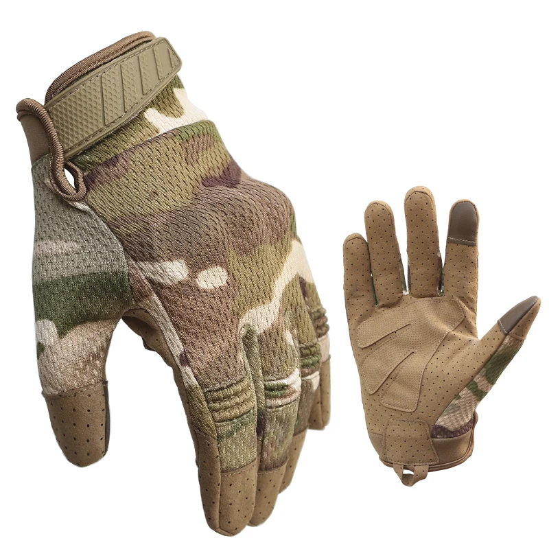 Hombres Ciclismo Montar Bicicleta Dedo completo Motos Guantes de carreras Pantalla antideslizante Deportes al aire libre Guantes tácticos militares Proteger equipo - imagen 4
