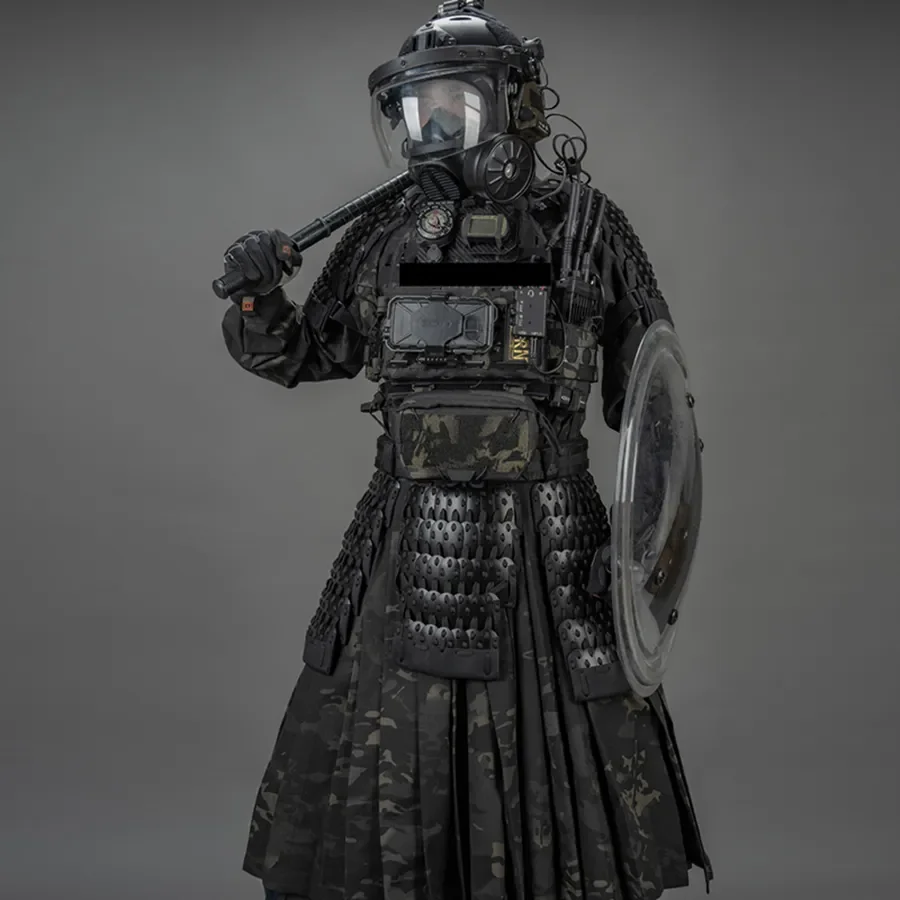 Falda blindada táctica Camisa larga clásica para hombres y mujeres caza al aire libre pistola de aire tiro CS juego de guerra rompevientos - imagen 3