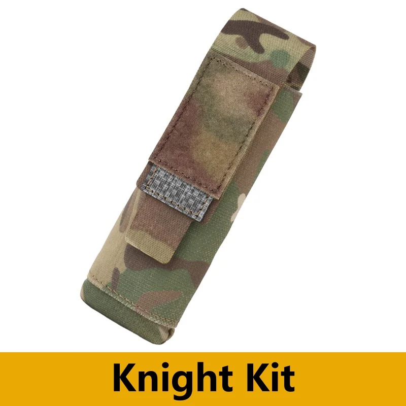 Kit de herramientas Knight, bolsa de herramientas de cintura para exteriores, bolsa con sistema Molle en la parte trasera, accesorios para acampar, equipo portátil al aire libre, cubierta abatible - imagen 2