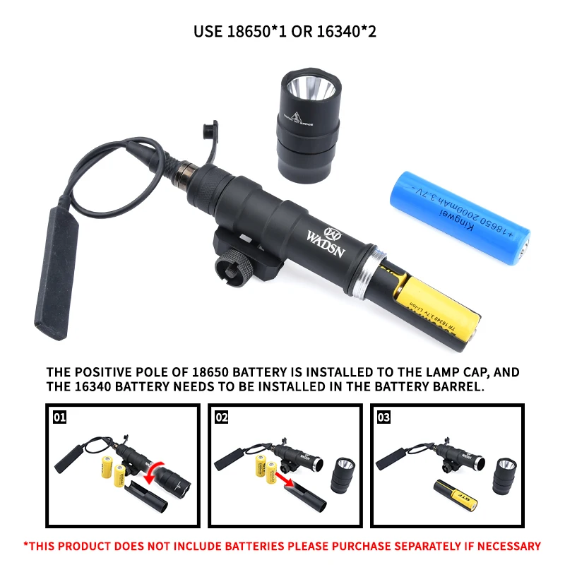 Linterna táctica M600 M600DF Surefir Luz de explorador M-lok 45 °   Soporte adaptable compensado compatible con Keymod, Base de riel de 20MM, accesorio Airsoft - imagen 3