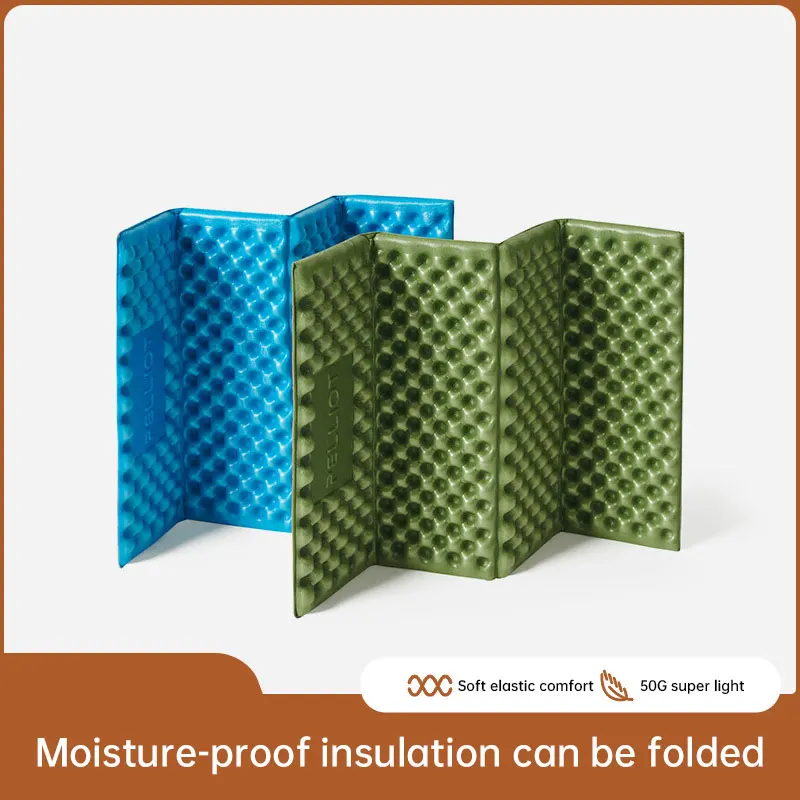 manta picnic alfombra exterior esterilla playa suelo Cojín de asiento plegable a prueba de humedad, almohadilla de masaje de panal de abeja, asiento portátil ultraligero para senderismo al aire libre, asiento de Picnic - imagen 3