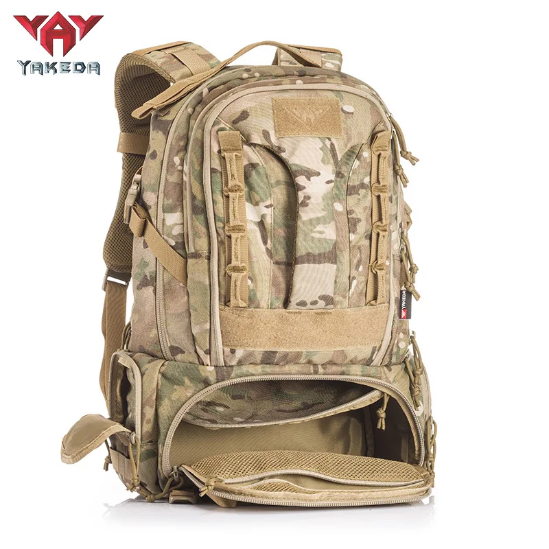 YAKEDA mochila de gran capacidad, mochila táctica multifuncional, bolsa de camuflaje para deportes al aire libre, equipo de Camping y montañismo - imagen 5