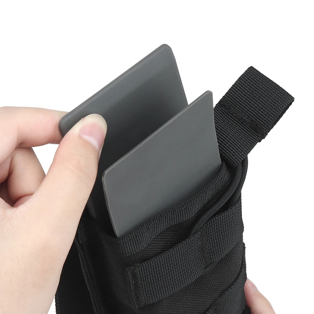 Bolsa táctica de nailon Ky-dex para revistas, accesorios de soporte MAG (parte superior lisa), inserto M4 5,56 AK 7,62, equipo - imagen 3