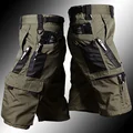 army green shorts
