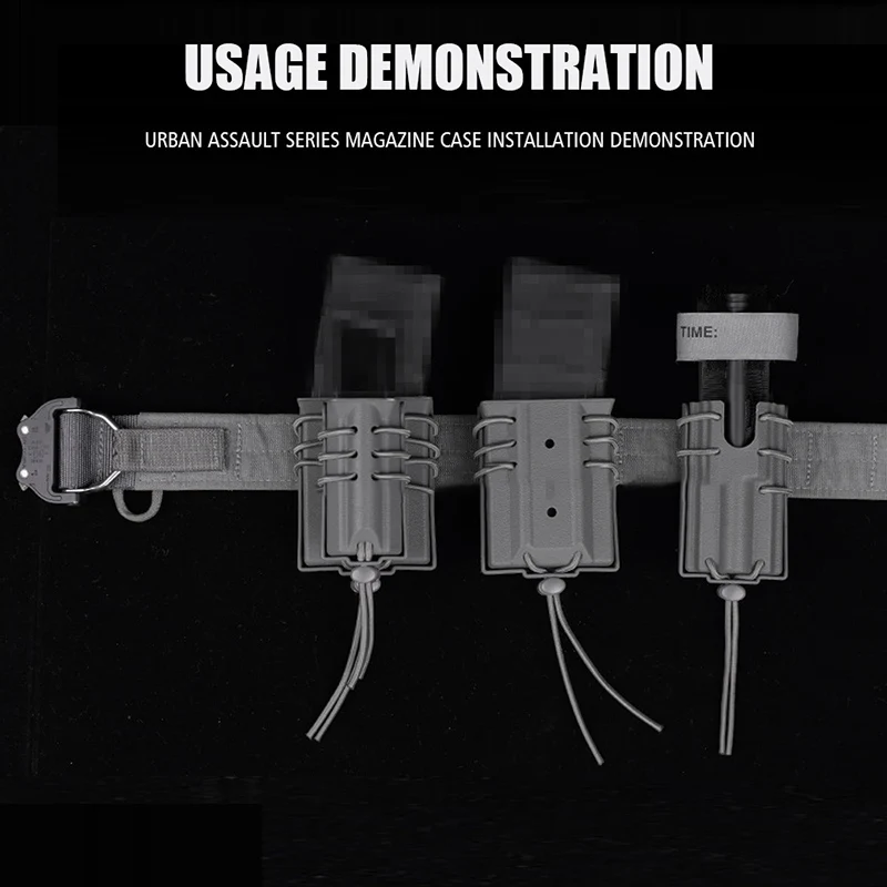 5,56 revista doble bolsa sistema Molle bolsas tácticas Airsoft Mag para Rifle M4 AR-15.223 funda serie Urban Assault - imagen 5
