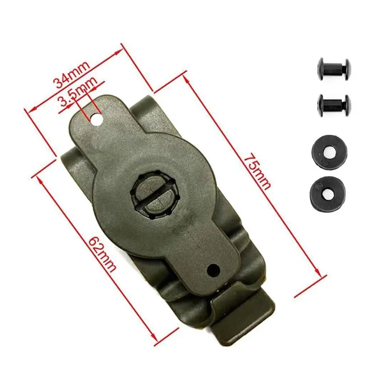 Funda para pistola táctica, funda con Clip trasero giratorio, funda K, cinturón giratorio, Clip K, funda de vaina multifunción, 1 Uds. - imagen 4