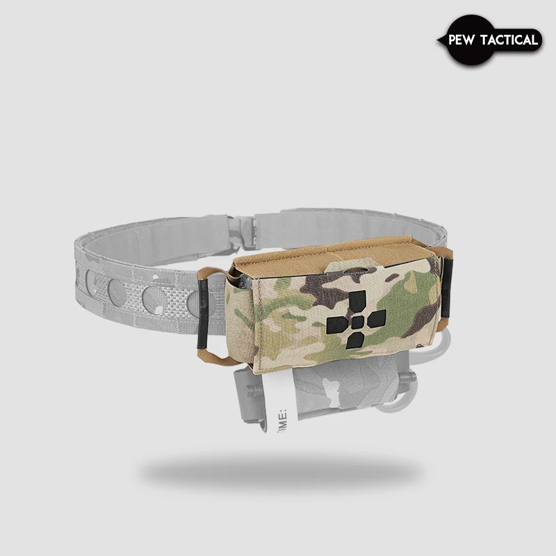 Bolsa mecánica estilo PEW TACTICAL HSP ITRK Kit médico de liberación rápida Bolsa para traumatismos para cinturón