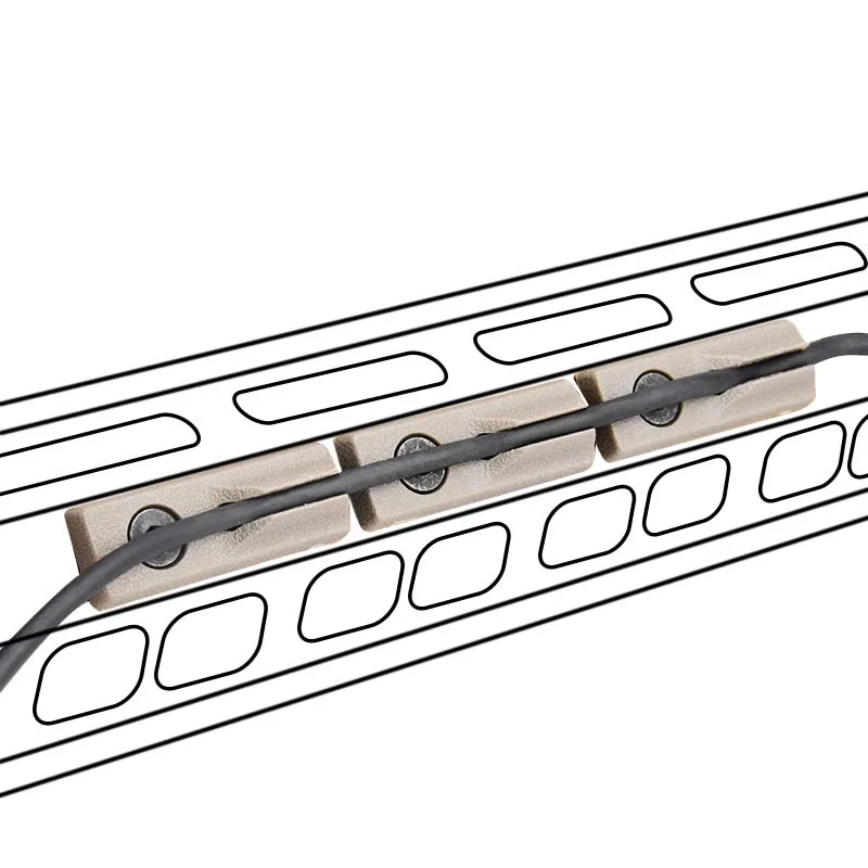 Sistema de guía de Cable Tactical CNC, gestión de cables, máquina de arado para riel MLOK KEYMOD SF M600 M300, interruptor de linterna de caza, 20mm - imagen 5