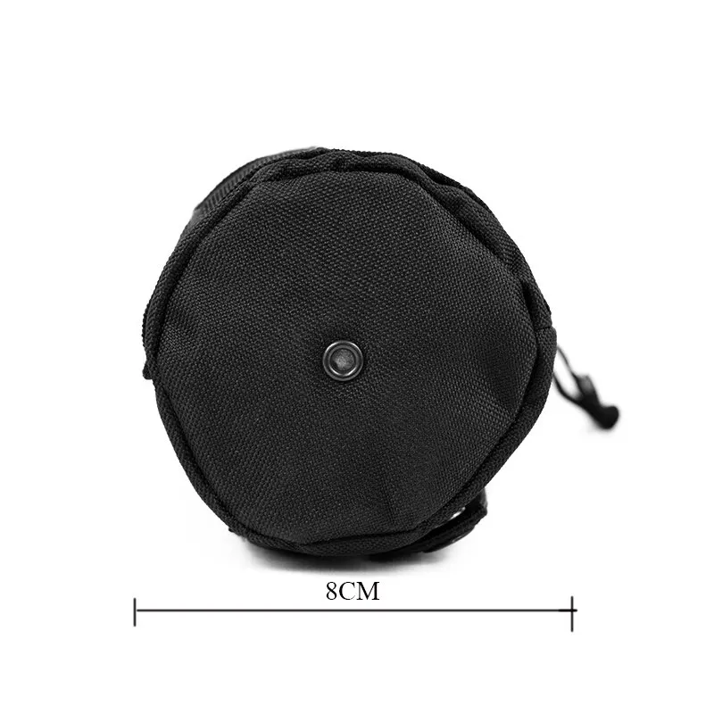 Bolsa táctica para botella de agua, color negro, nailon de alta densidad, ligera, ajustable, para acampar, senderismo, actividades al aire libre - imagen 4