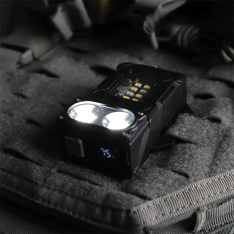 Linterna táctica EDC LED para chaleco MOLLE, portátil multifunción - imagen 2