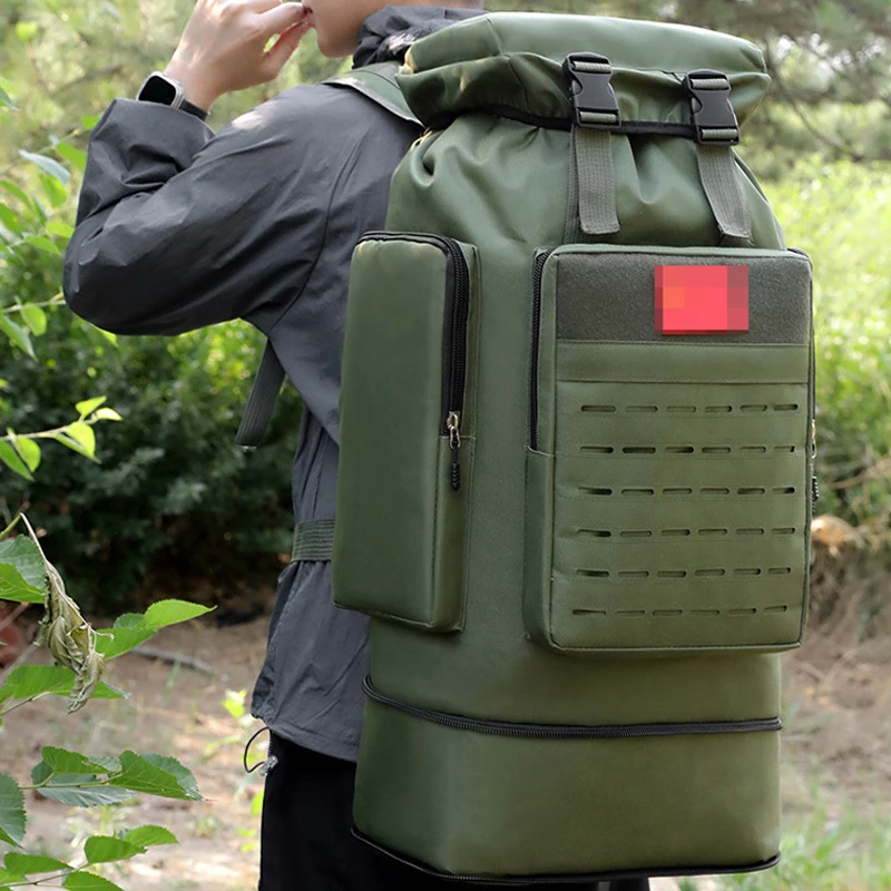 Mochila de viaje para acampar al aire libre, paquete táctico, bolsa de senderismo, escalada, montañismo, mochila láser Molle, bolsas grandes para hombres - imagen 3