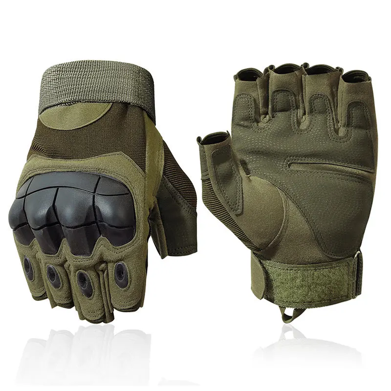 Guantes tácticos de medio dedo para hombre, guante de escalada para deportes al aire libre, Fitness, Camping, ciclismo, caza, senderismo, tiro - imagen 3