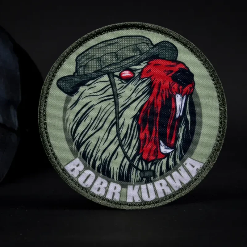 Parches tácticos de animales, emblema de moral de oveja y lobo, insignia de gancho y bucle impresa, brazalete de combate de cuervo militar, mochila, sombreros, pegatinas - imagen 5