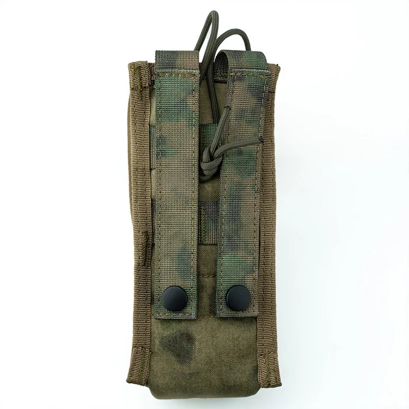 Bolsa de walkie-talkie MOLLE para exteriores, bolsa de comestibles multiusos, Camuflaje verde arrugado para chaleco táctico 6094 - imagen 5