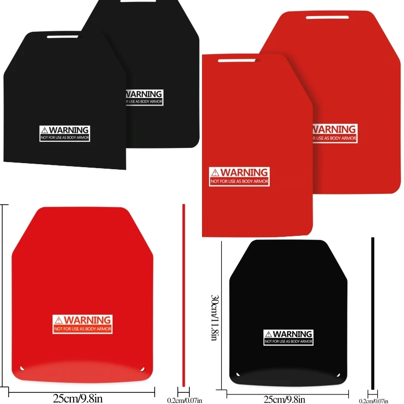 Placa de acero balístico NIJ nivel IIIA a prueba de balas, placa ponderada de 1,25 KG, inserto de armadura recubierto, 25x30CM