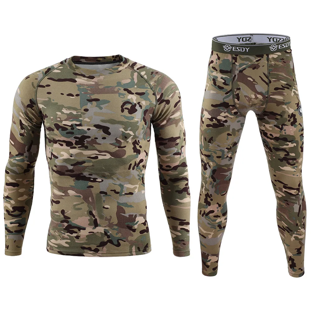 Ropa interior térmica lana camuflaje – Transpirable para hombre outdoor - imagen 5