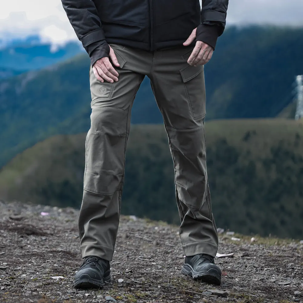Emersongear-pantalones tácticos Softshell de antílope con etiqueta azul, pantalones Cargo resistentes al agua, corte ergonómico, para acampar y cazar, EMB9754 - imagen 5