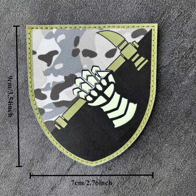 Parche táctico noctilucente – Insignia fosforescente con gancho para uniforme - imagen 5