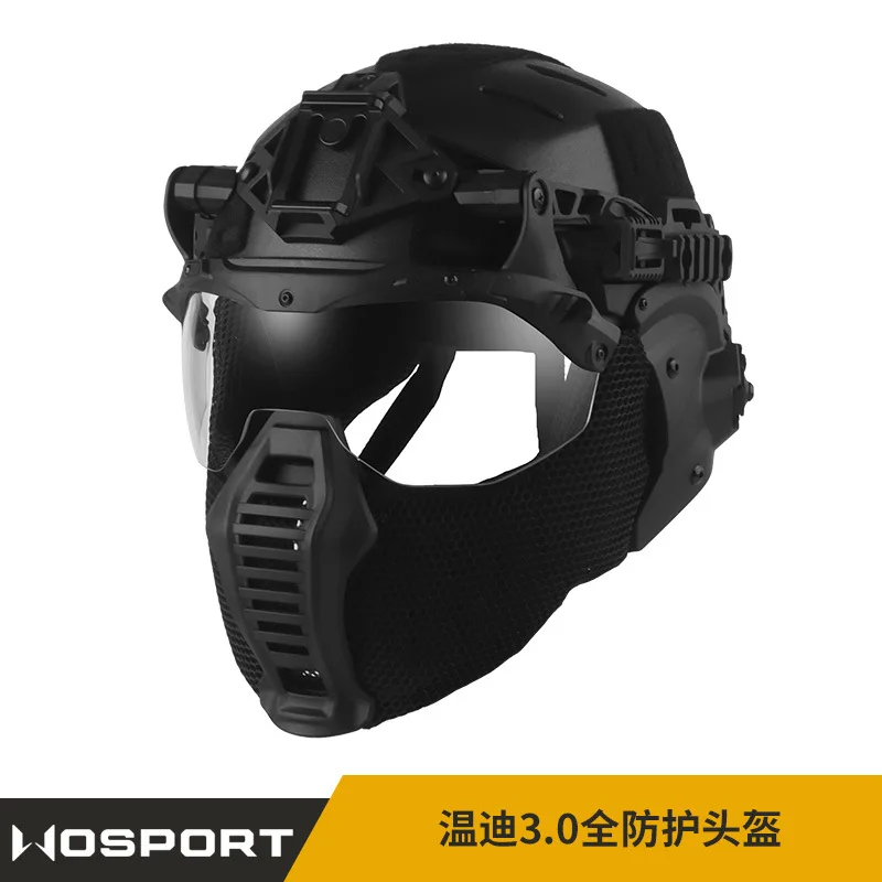 Casco de camuflaje de protección total Wendy 3.0 con visera y gafas - imagen 2