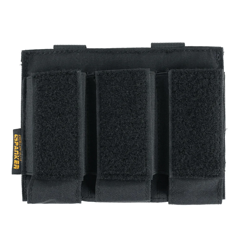 Bolsa táctica para revistas, bolsa Triple magnética de 9MM, bolsa Molle para linterna, funda de caza para exteriores, accesorio para bolsa Mag - imagen 3