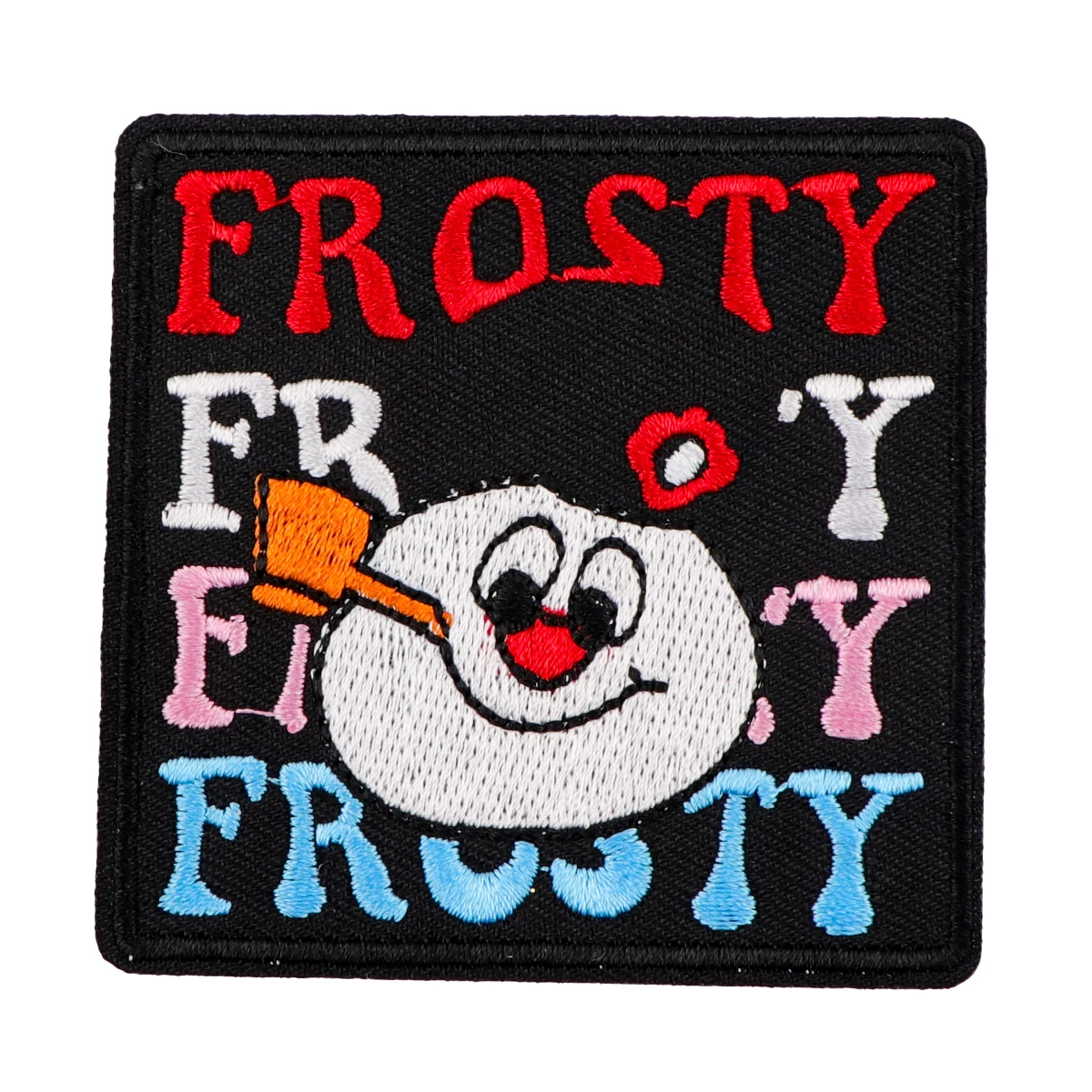 Parches de muñeco de nieve para ropa, parches bordados con plancha de dibujos animados para ropa, accesorio de apliques de rayas DIY - imagen 4