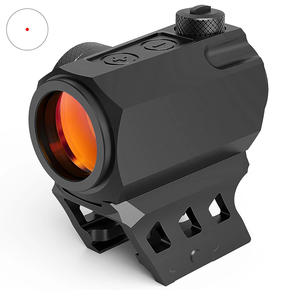 Mira punto rojo MOA compacta bajo perfil para rifle, telescópica