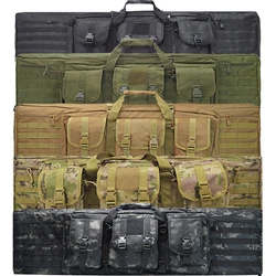 Bolsa táctica para pistola y Rifle pesado, funda de transporte para pistola de tiro, mochila de protección para caza al aire libre, bolsa de nailon para Airsoft con bolsa